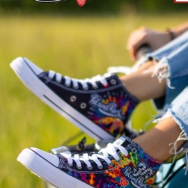 Naisten tennarit - 30. Pol 'and'Rock x Big Star OO274A700 - Ennakkotilaa musta 2