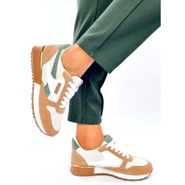 Naisten urheilulenkkarit, valkoinen ja beige 4