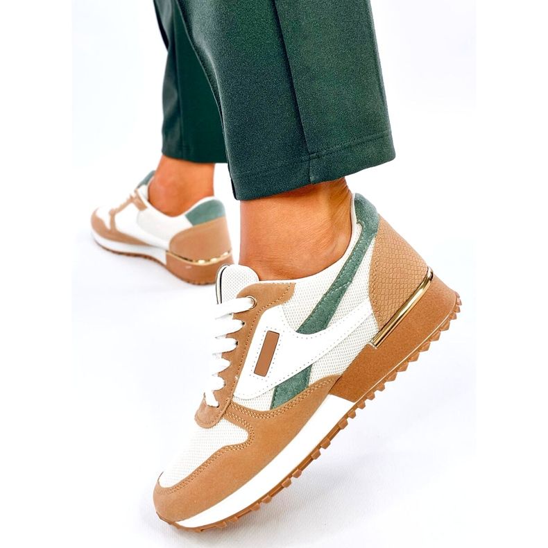 Naisten urheilulenkkarit, valkoinen ja beige 3