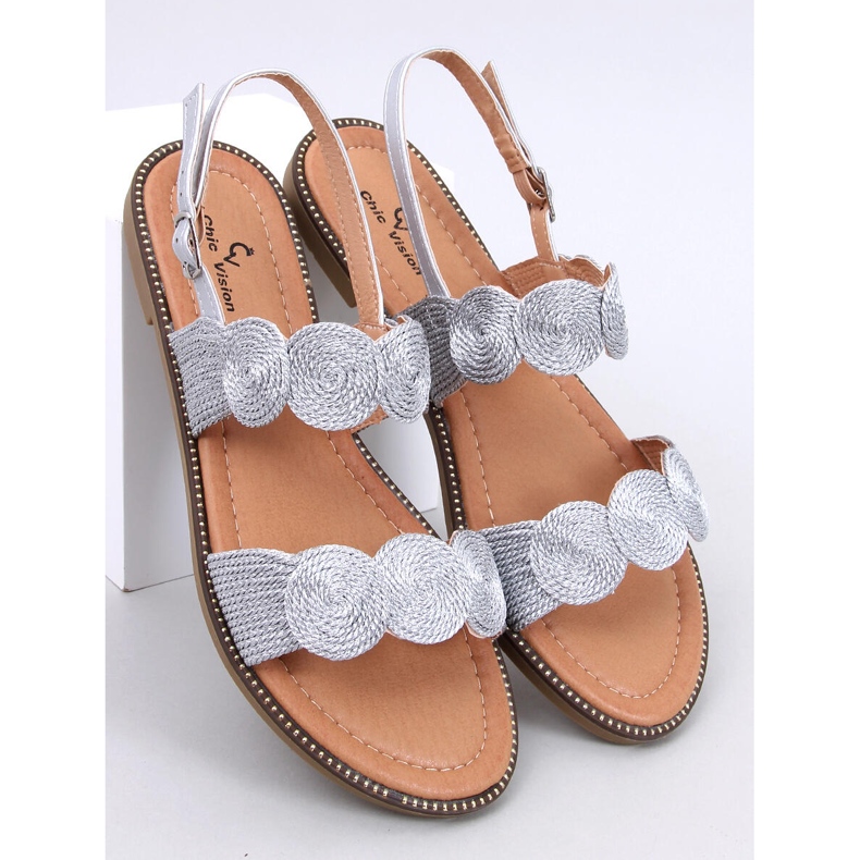 Raulet Silver naisten sandaalit hopea 1