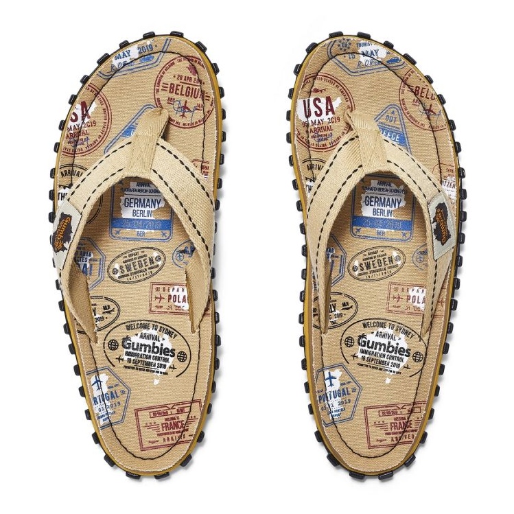 Gumbies Islander Flip-Flops Traveler varvastossut GU-FFISL132 beige 2