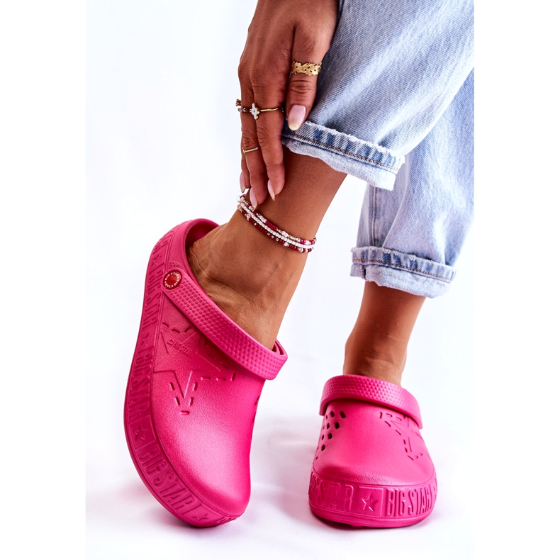 Naisten kevyet tossut Kroks Big Star II275007 Fuksia vaaleanpunainen 1