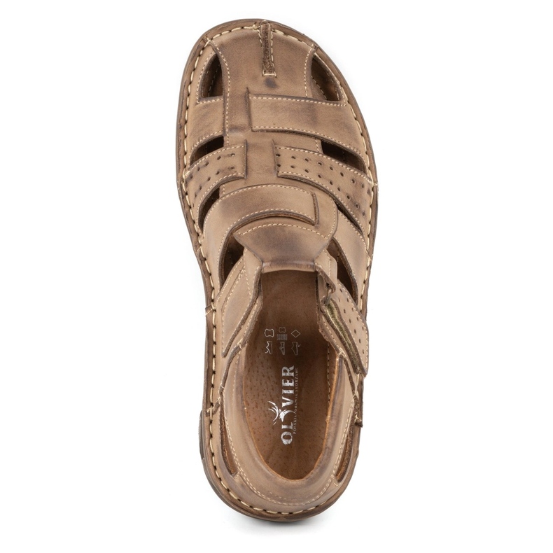 Olivier Miesten sandaalit 467 Ruskea 5