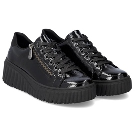 Rieker W N2501-00 mustat kiilakengät 1