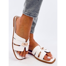 Daudi White naisten varvastossut valkoinen 2