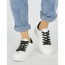 Naisten valkoiset urheilukengät valkoinen 1