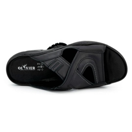 Olivier Miesten flip -luonnon nahasta valmistettu 400 mp musta 3