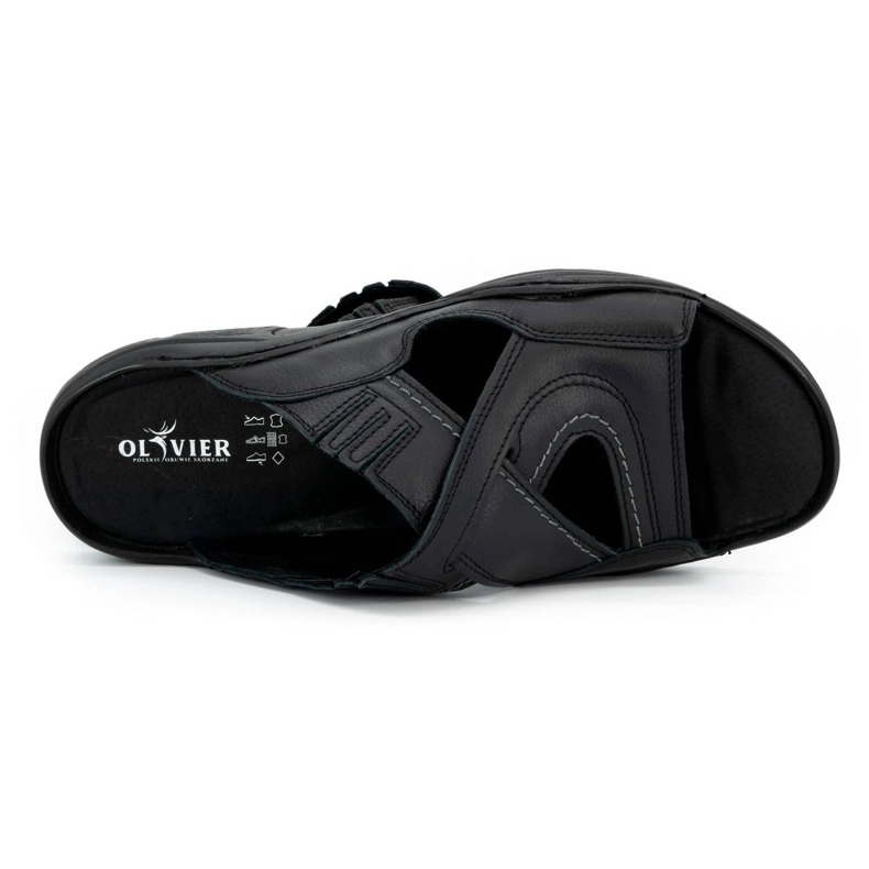 Olivier Miesten flip -luonnon nahasta valmistettu 400 mp musta 3