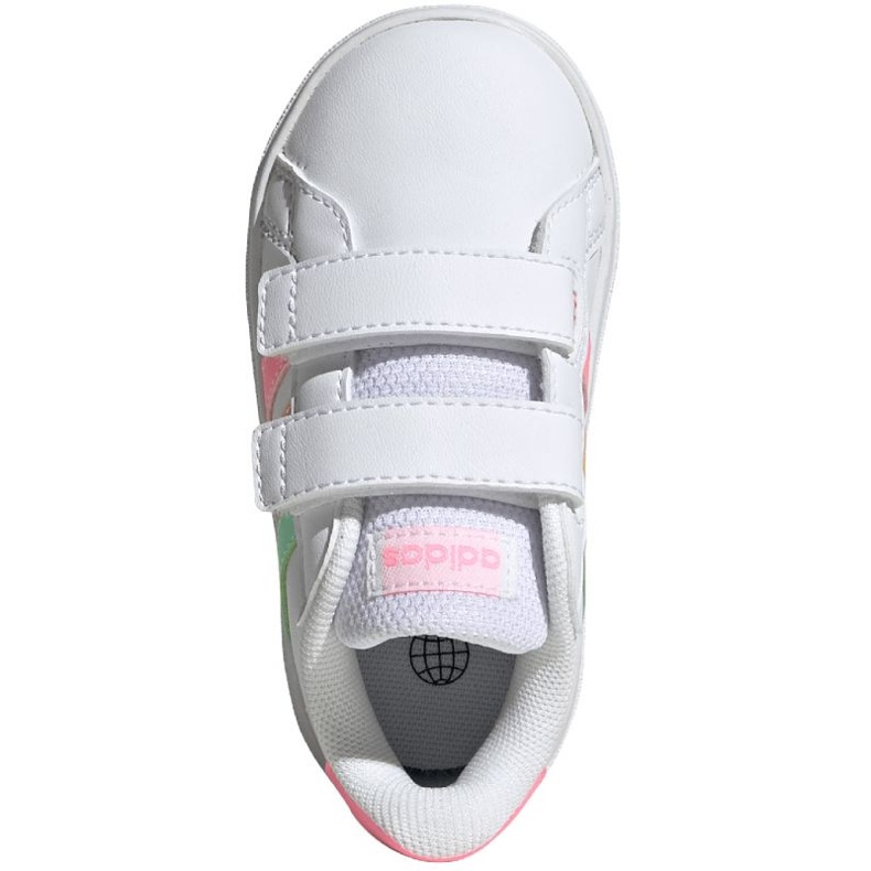 Adidas Grand Court Lifestyle Hook and Loop HP8917 -kengät valkoinen 1