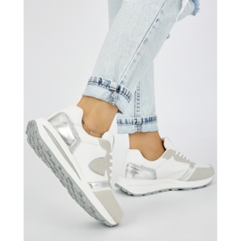 Naisten valkoiset urheilukengät valkoinen 2