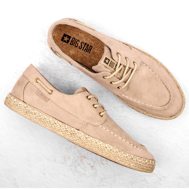 Miesten nauhalliset espadrillit Big Star NN174054 beige 3
