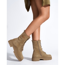 Ruskeat nauhalliset naisten nilkkurit 2