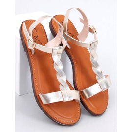 Pourta Gold naisten sandaalit kultainen 1