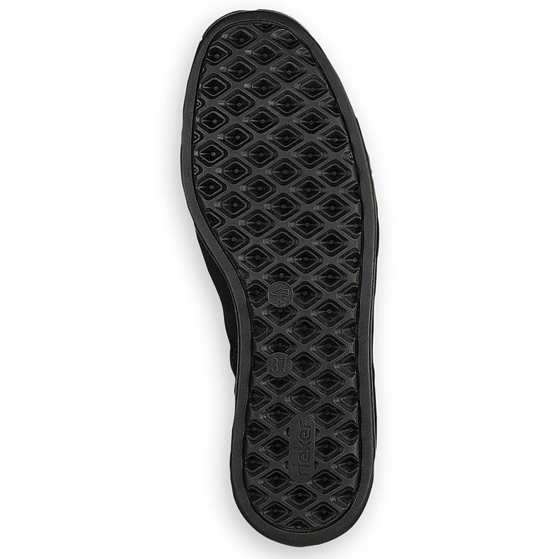 Mustat Rieker 98251-00 eristetyt naisten saappaat 2