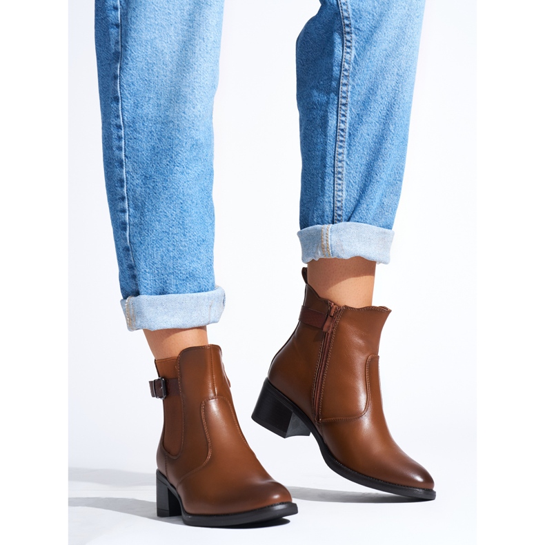 Ruskeat naisten matalakorkoiset nilkkurit 1