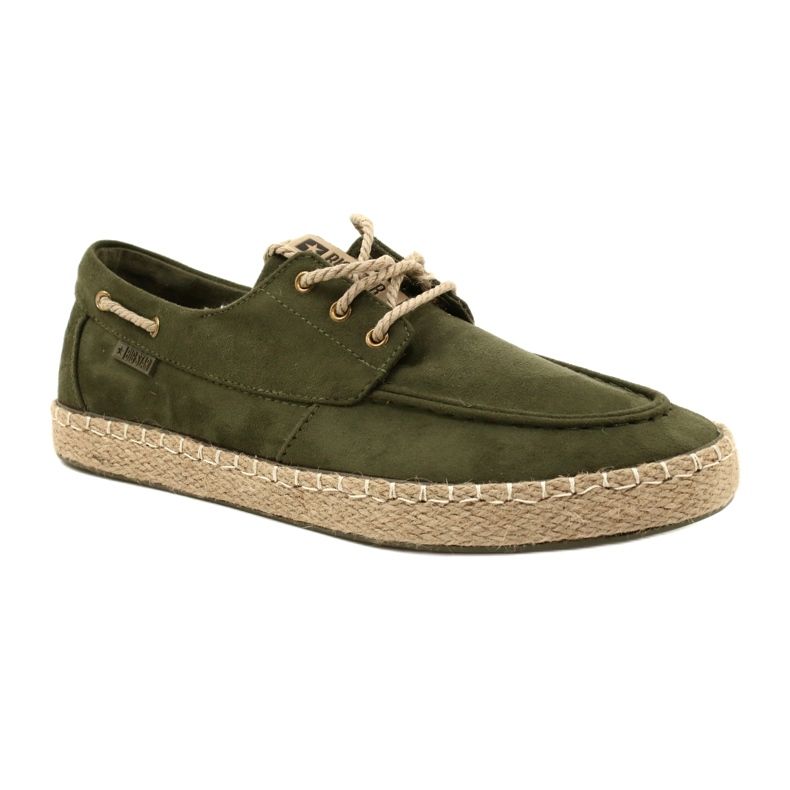 Miesten nauhalliset espadrillit Big Star NN174055 Khaki vihreä 1