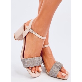 Dash Nuden korkeakorkoiset sandaalit beige 1