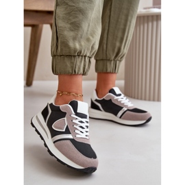 Naisten tennarit Glitter Black Velanielalla musta 2