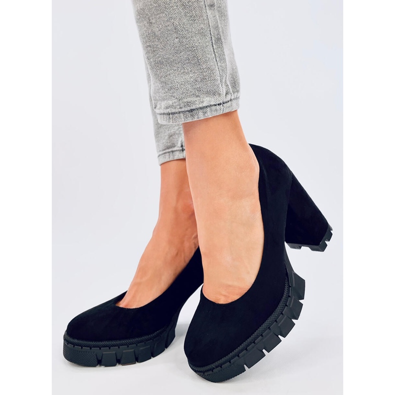 Angela Black korkokengät ja alustapumput musta 1