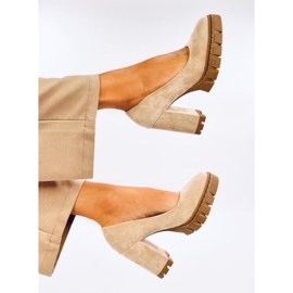 Angela Khaki korkokengät ja alustapumput beige 1