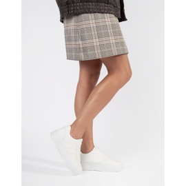 Naisten valkoiset urheilujalkineet valkoinen 2