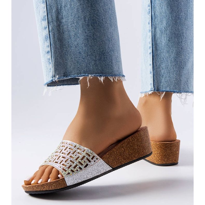 Elithan hopeiset kiila sandaalit hopea 1