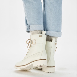 Vedenpitävät naisten valkoiset työsaappaat Rieker Y9126-80 valkoinen 1