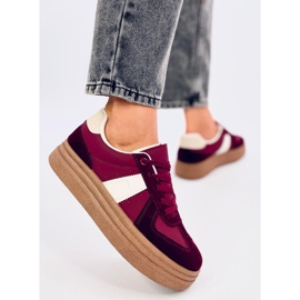 Belmont Wine korkeapohjaiset lenkkarit punainen 1