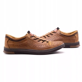 Polbut Miesten nahkakengät K22P camel ruskea 2