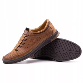 Polbut Miesten nahkakengät K22P camel ruskea 1