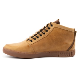 Polbut Miesten eristetyt nahkaiset nilkkurit 2122 ruskea 1