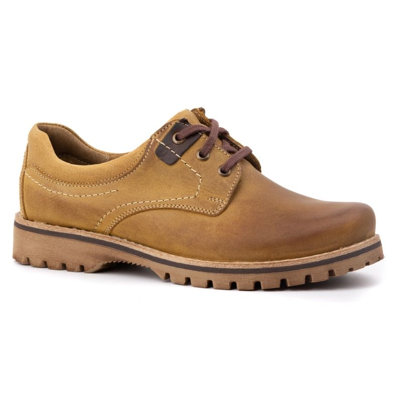 KOMODO Miesten nahkasaappaat 879 punainen oranssi 1