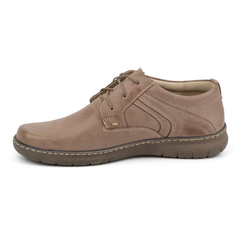 Olivier Naisten nahkakengät 0819, tumma beige 1