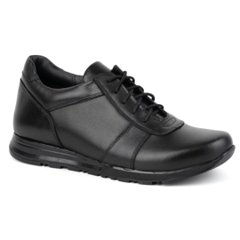 Olivier Miesten nauhoitettavat nahkakengät Sport Style 408KZ + 3 cm, musta 2