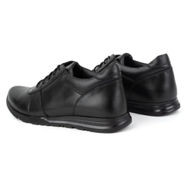 Olivier Miesten nauhoitettavat nahkakengät Sport Style 408KZ + 3 cm, musta 5