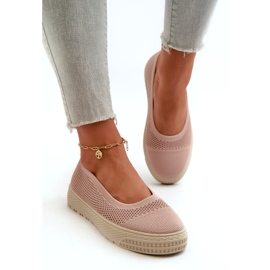 News Naisten Slip-on Platform tennarit, vaaleanpunainen 2