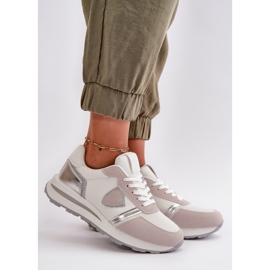 Naisten tennarit Glitter White Velanielalla valkoinen 1