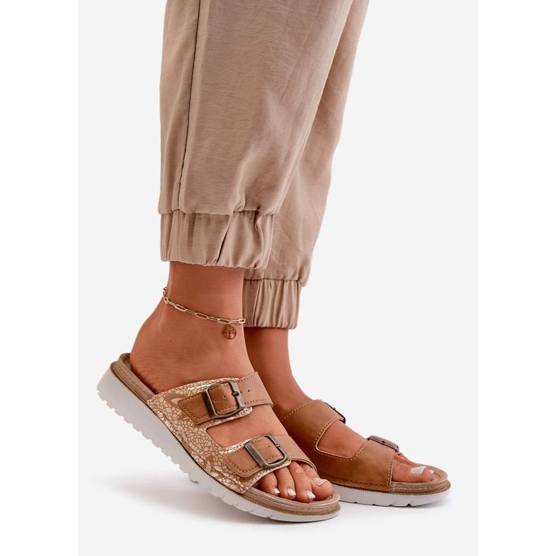 Naisten mukavat varvastossut soljella Inblu CN000033 ruskea 1