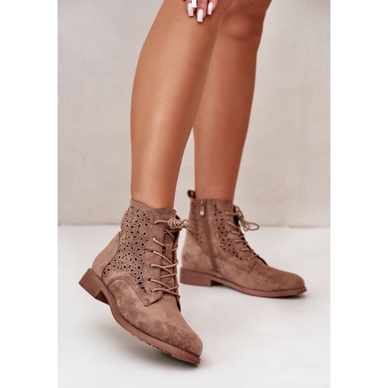 Naisten nilkkurit, joissa on kuviollinen ruskea S.Barski HY66-136 2