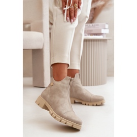 Eristetyt naisten nilkkurit, joissa on kulumia, eko-nahkaa, kulta Verietta kultainen 2