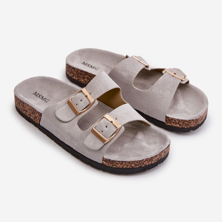 Naisten Cortina Grey Slip-On sandaalit harmaa 1