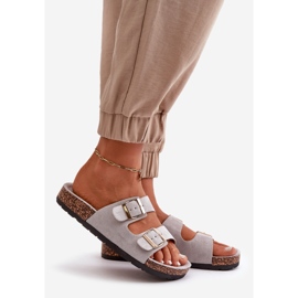 Naisten Cortina Grey Slip-On sandaalit harmaa 2