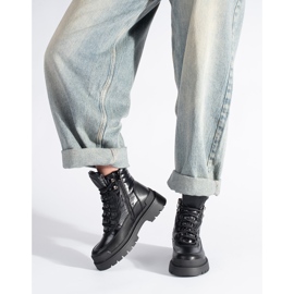 Sergio Leonen mustat nilkkurit paksulla pohjalla 1