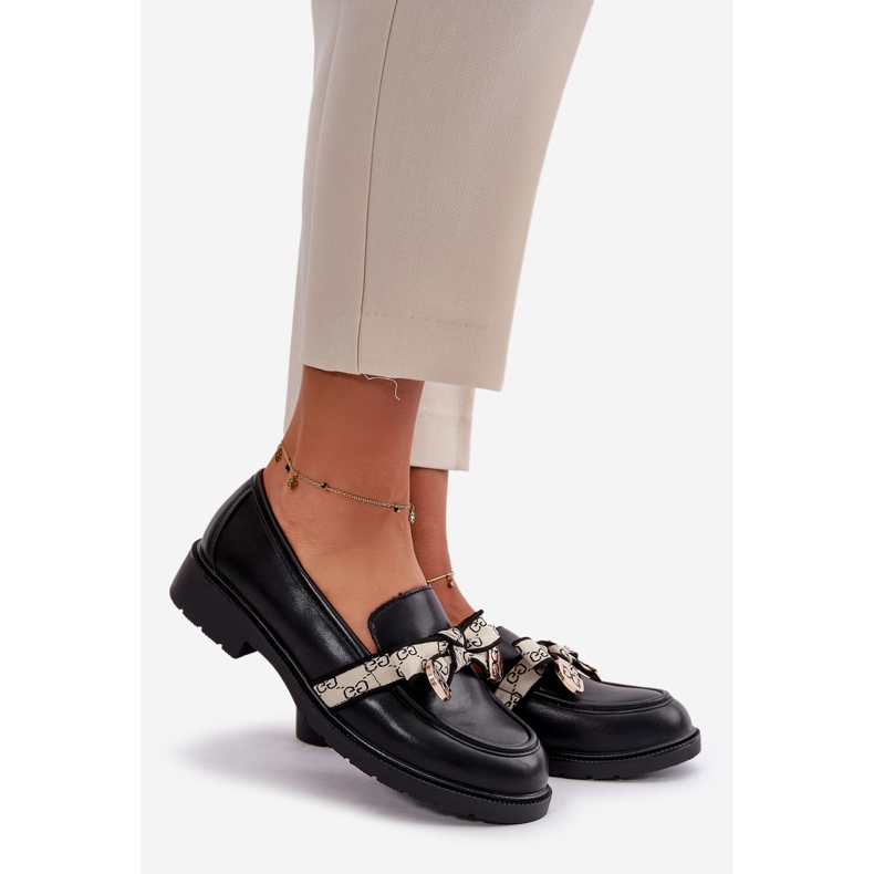 Naisten nahkakengät Loafers Musta S.Barski HY330 1