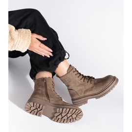 Ruskeat naisten nauhoitussaappaat Sergio Leonelta 1