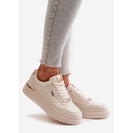 Naisten tennarit Big Star Platformilla OO274757 HI-POLY System valkoinen 1