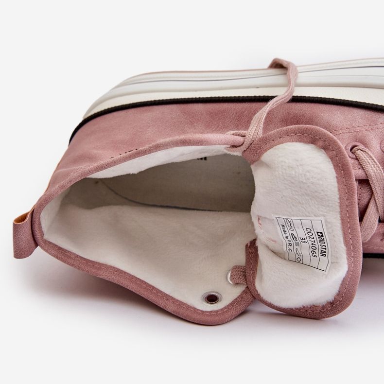 Eristetyt naisten tennarit Eco Leather Platformilla Big Star OO274068 Pinkki vaaleanpunainen 2