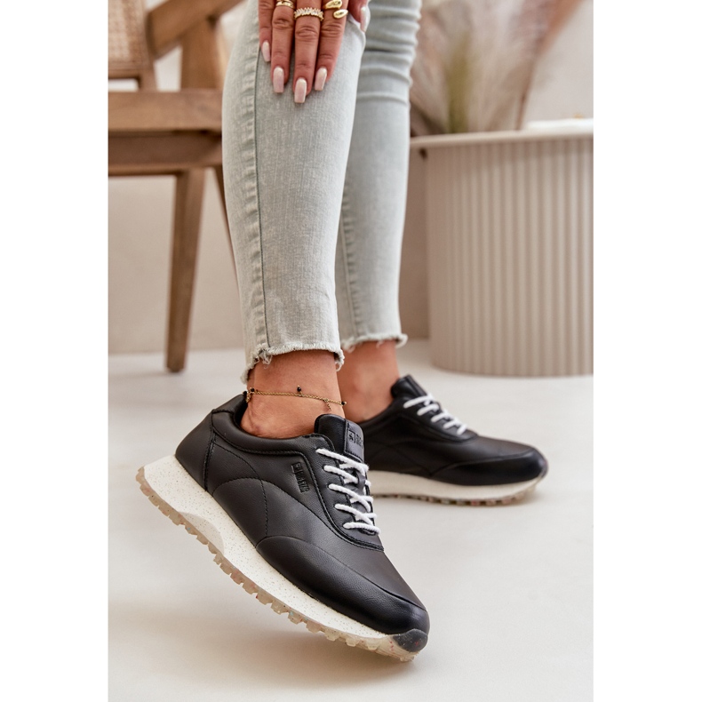 Naisten lenkkarit Urheilukengät Eco-nahasta Big Star OO274024 Hi-Poly System Musta 2