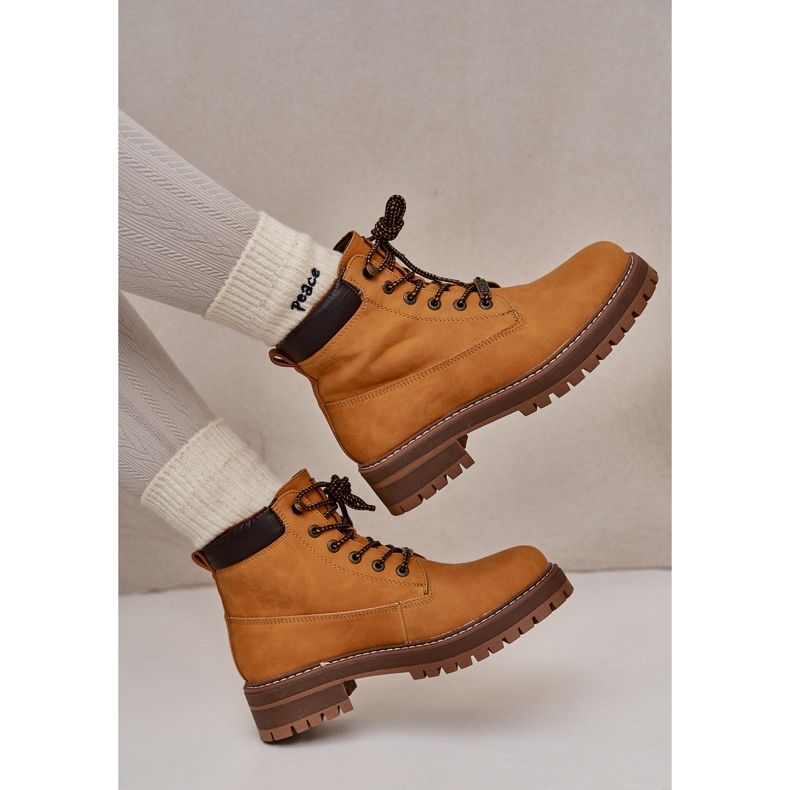 Naisten eristetyt saappaat Big Star OO274A288 Camel ruskea 2