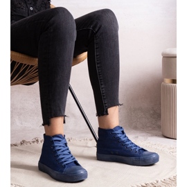 Raffie denim korkeat lenkkarit sininen 3